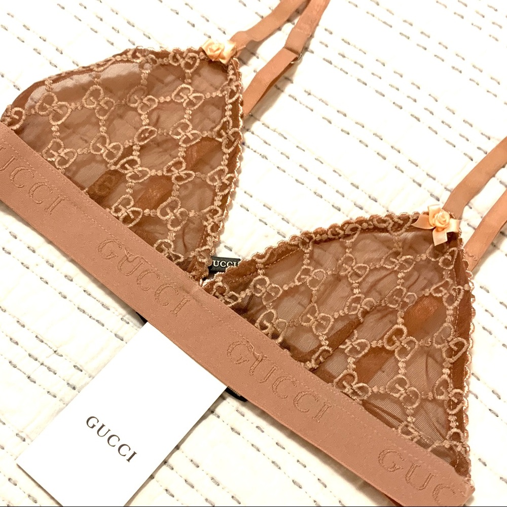 COPY - NWT ~ GUCCI Lingerie Set (in Nude) - Picture 8 of 14